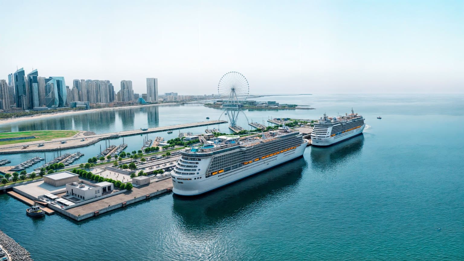 Dubai cruise port, cruise ship