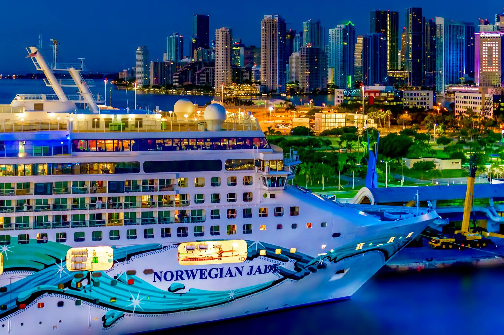 Norwegian jade in Miami Port, South Americca
