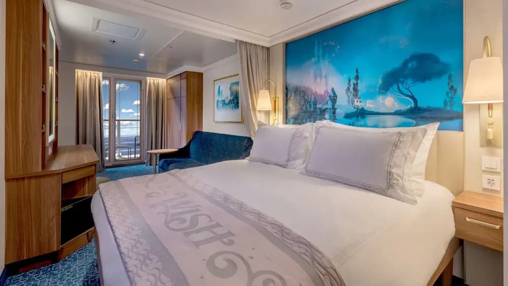 Disney Wish, Deluxe Family Oceanview with Verandah