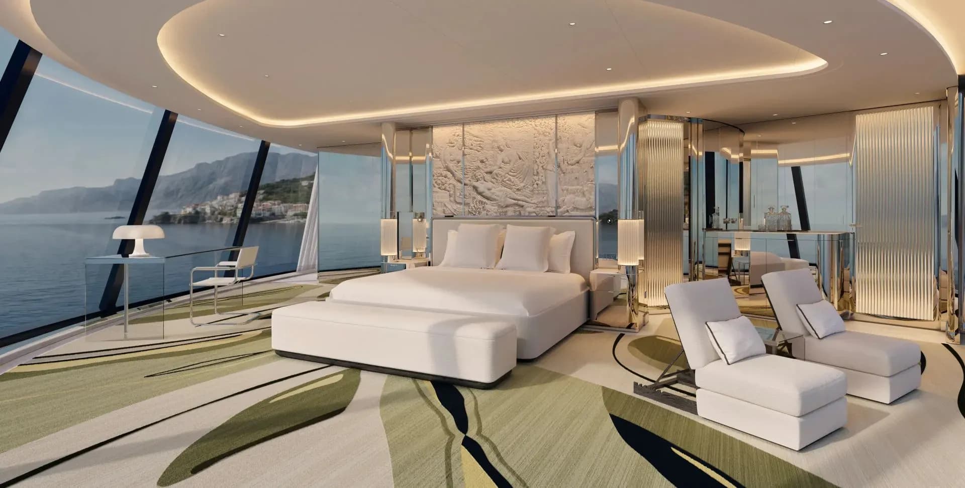 Funnel Suite about Four Season 1 Ultra Luxury Yacht-cruise