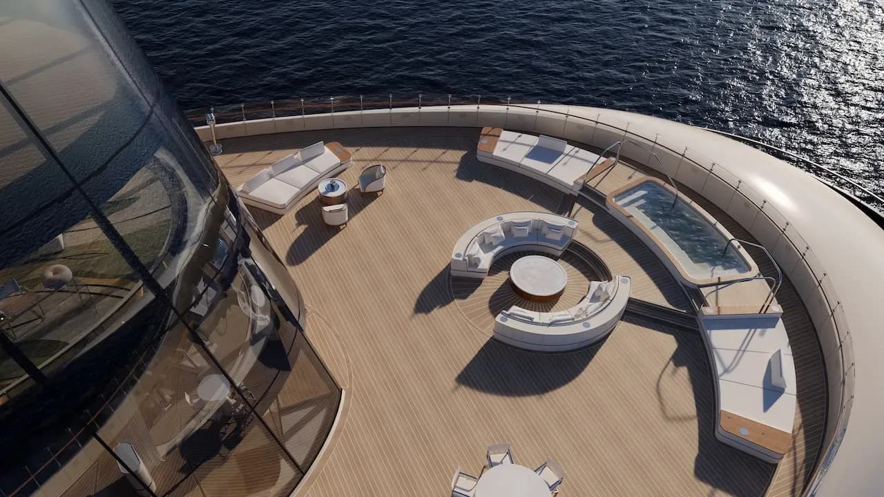 Funnel Suite Private Terrace aboard Four Season 1 Yacht