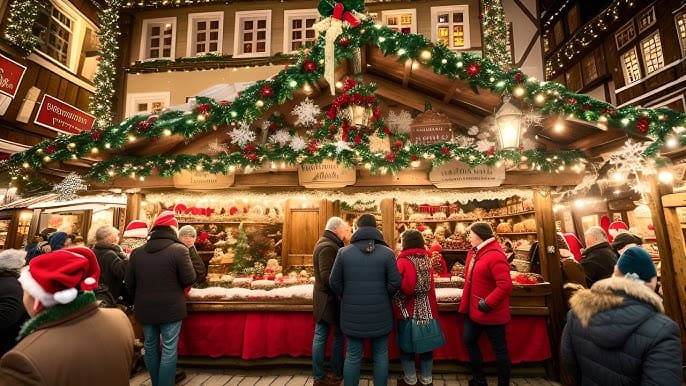 Christmas market river cruise, koblenz germany