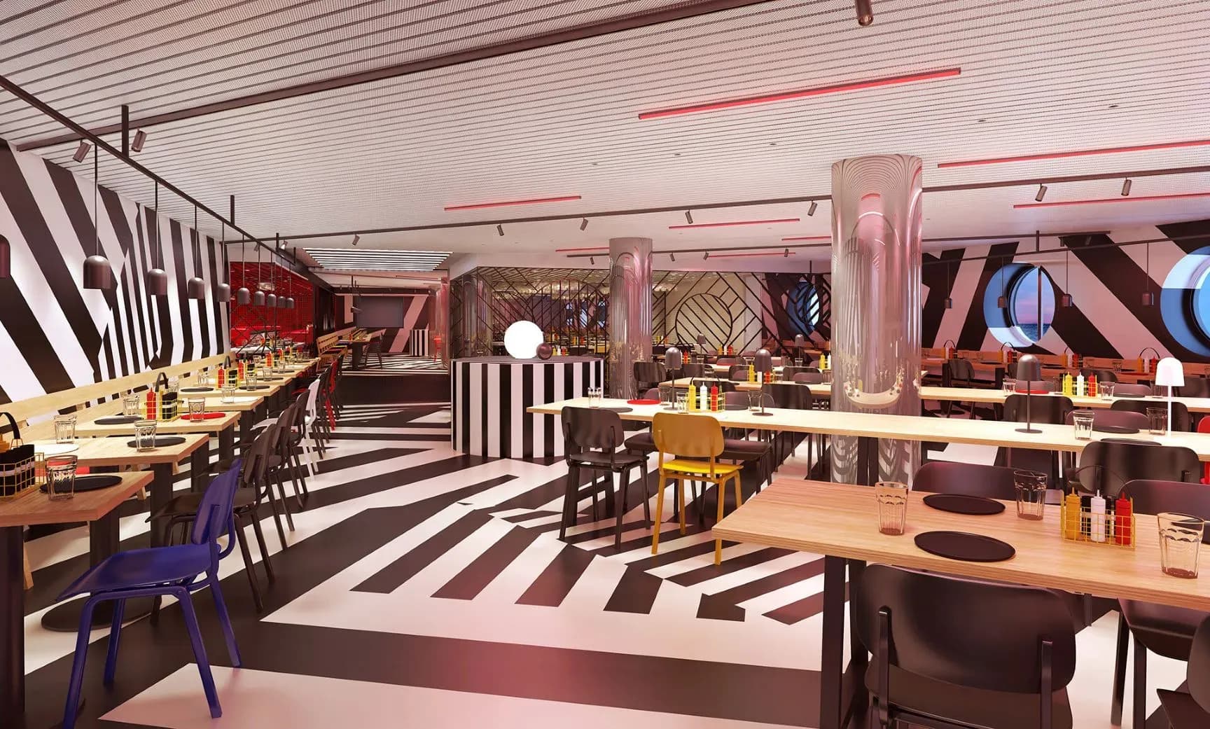 Virgin voyage Cruise Dining Restaurant 