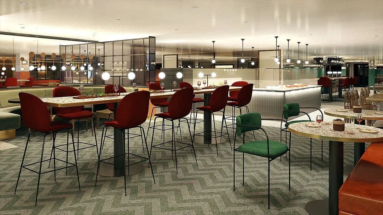 Virgin voyage Cruise Dining Restaurant 