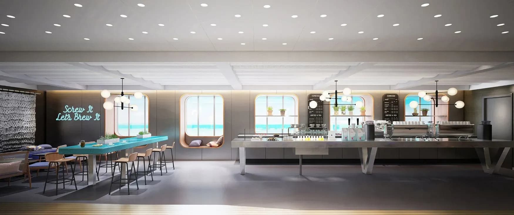 virgin voyage cruise ship lounge