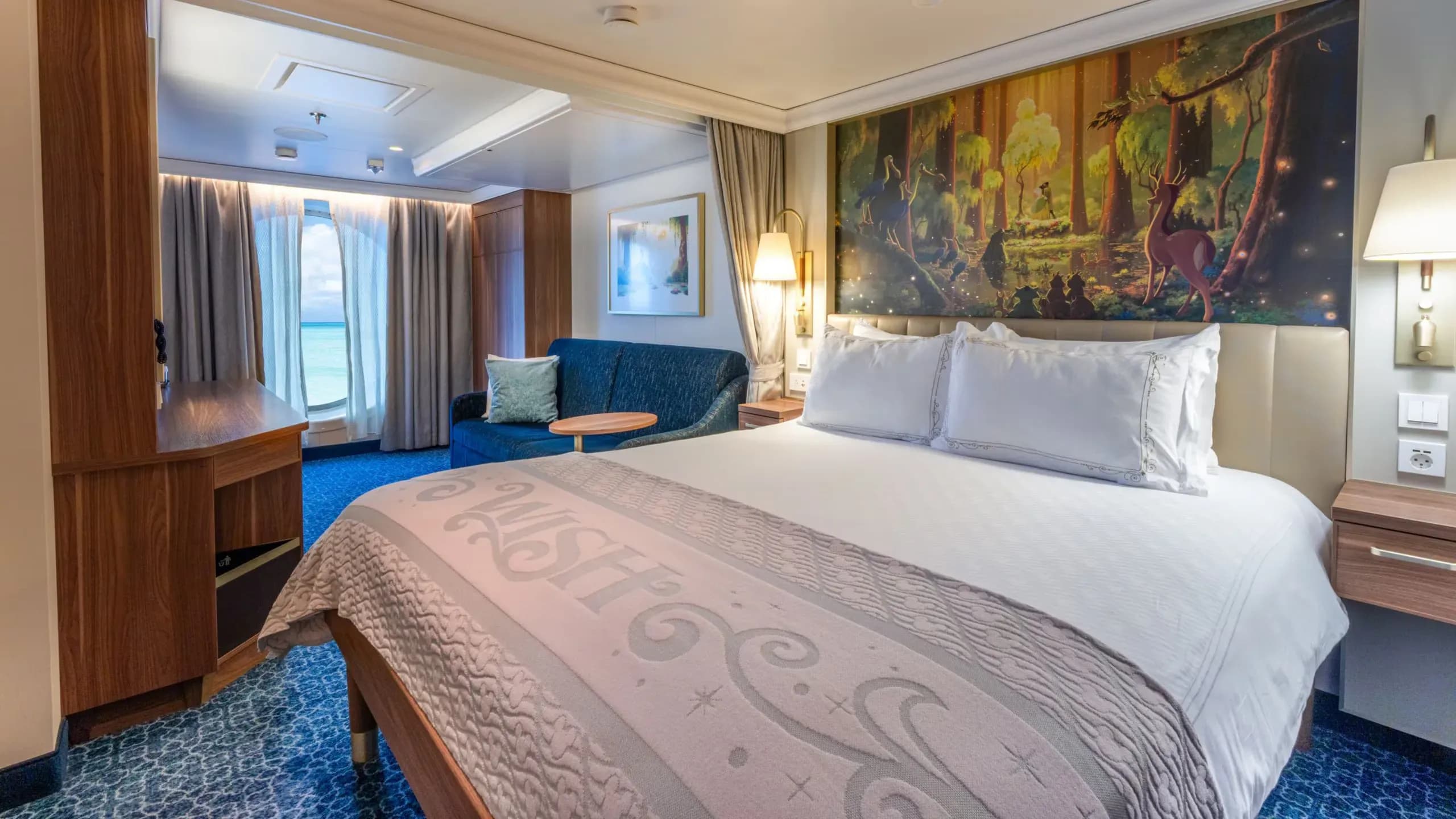 Disney Wish, Deluxe Family Oceanview Stateroom