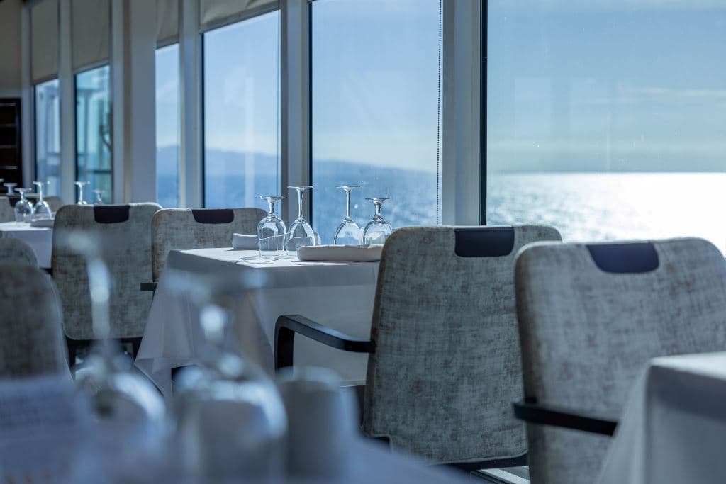 Azamara Cruise windows cafe restaurant