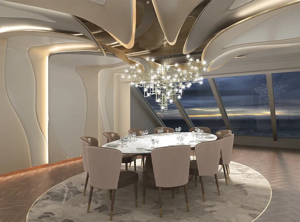 Privee Restaurant on Oceania marina cruise ship