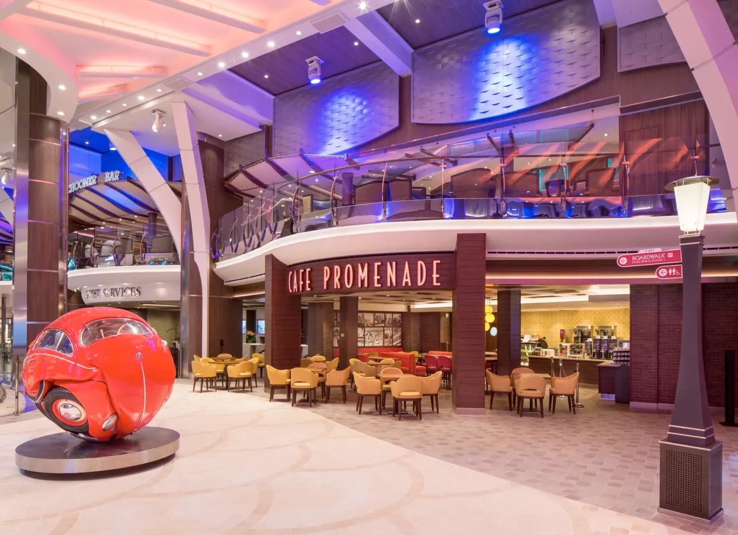Royal Caribbean - Allure of the Seas,  Café Promenade