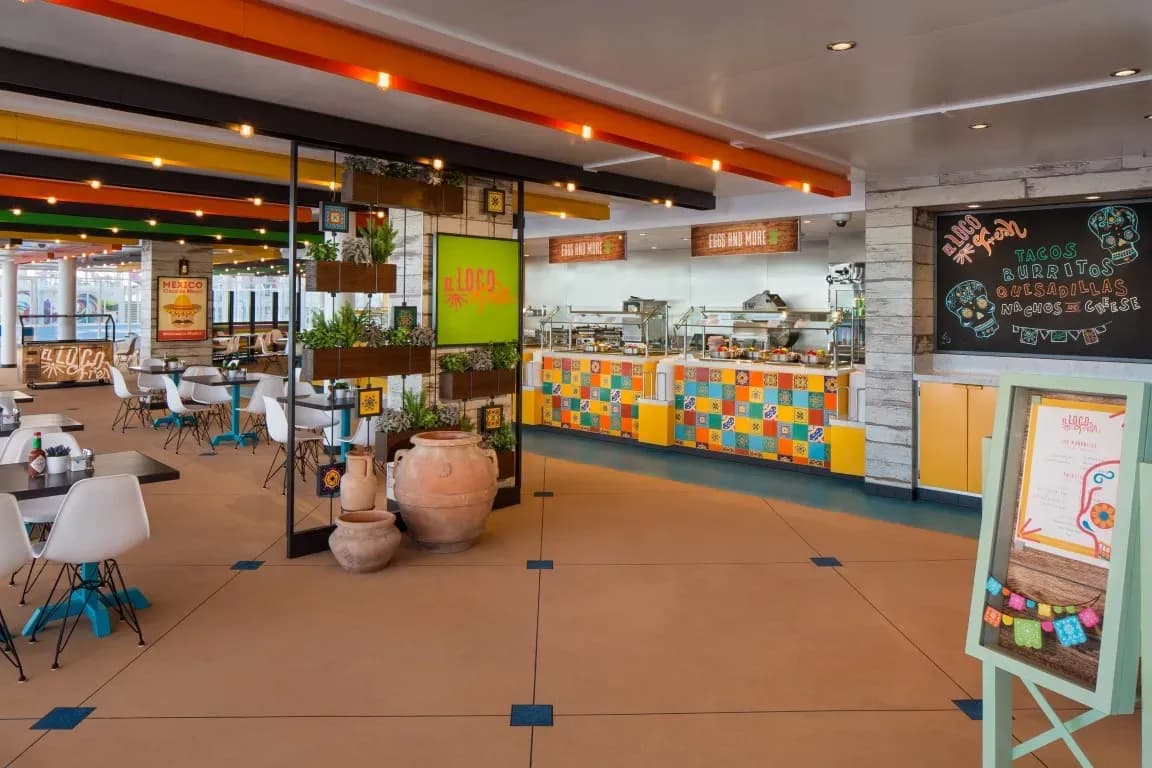 Navigator of the Seas, El Loco Fresh casual Mexican eatery
