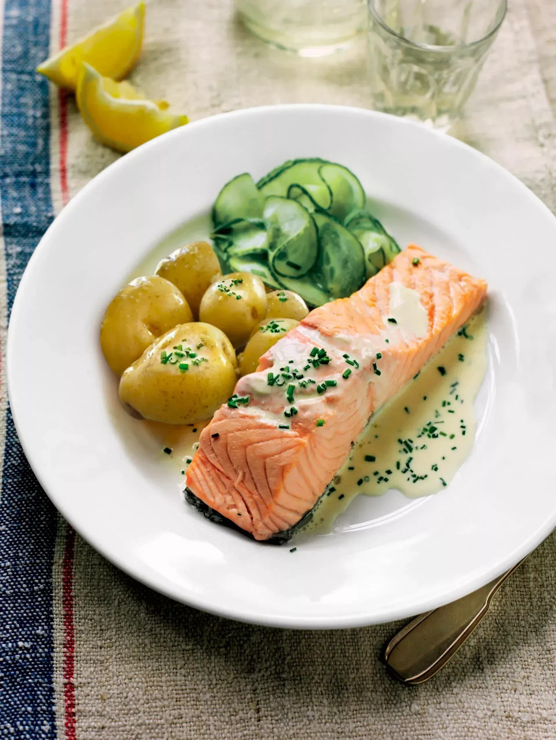 Viking Ocean Cruises regional cuisine, Norwegian salmon