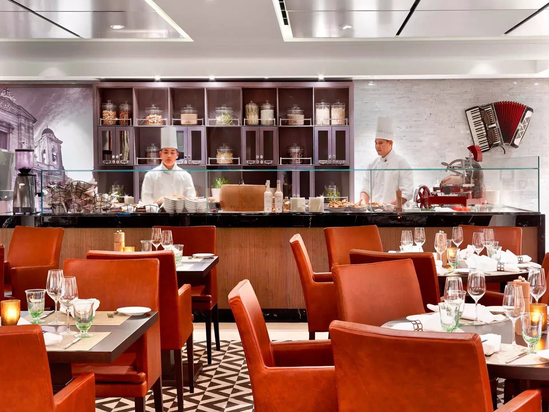 Viking Ocean Cruises Manfredi's Italian Restaurant aboard Viking Star