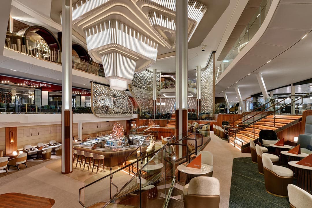 Celebrity Ascent cruise ship  grand plaza - blog