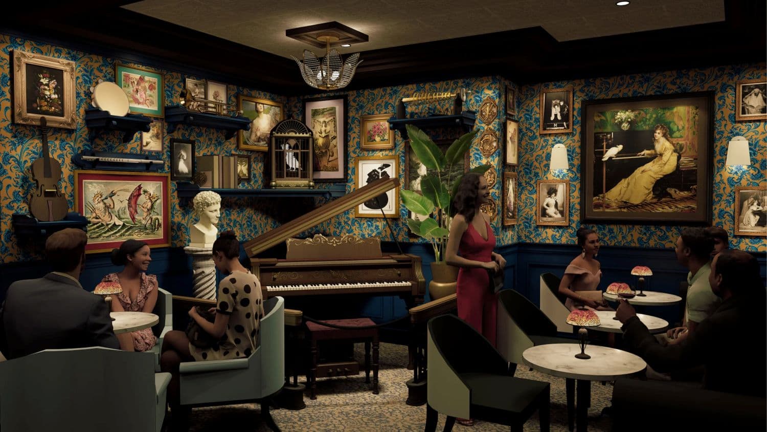 Sun princess cruise ship bars and lounge