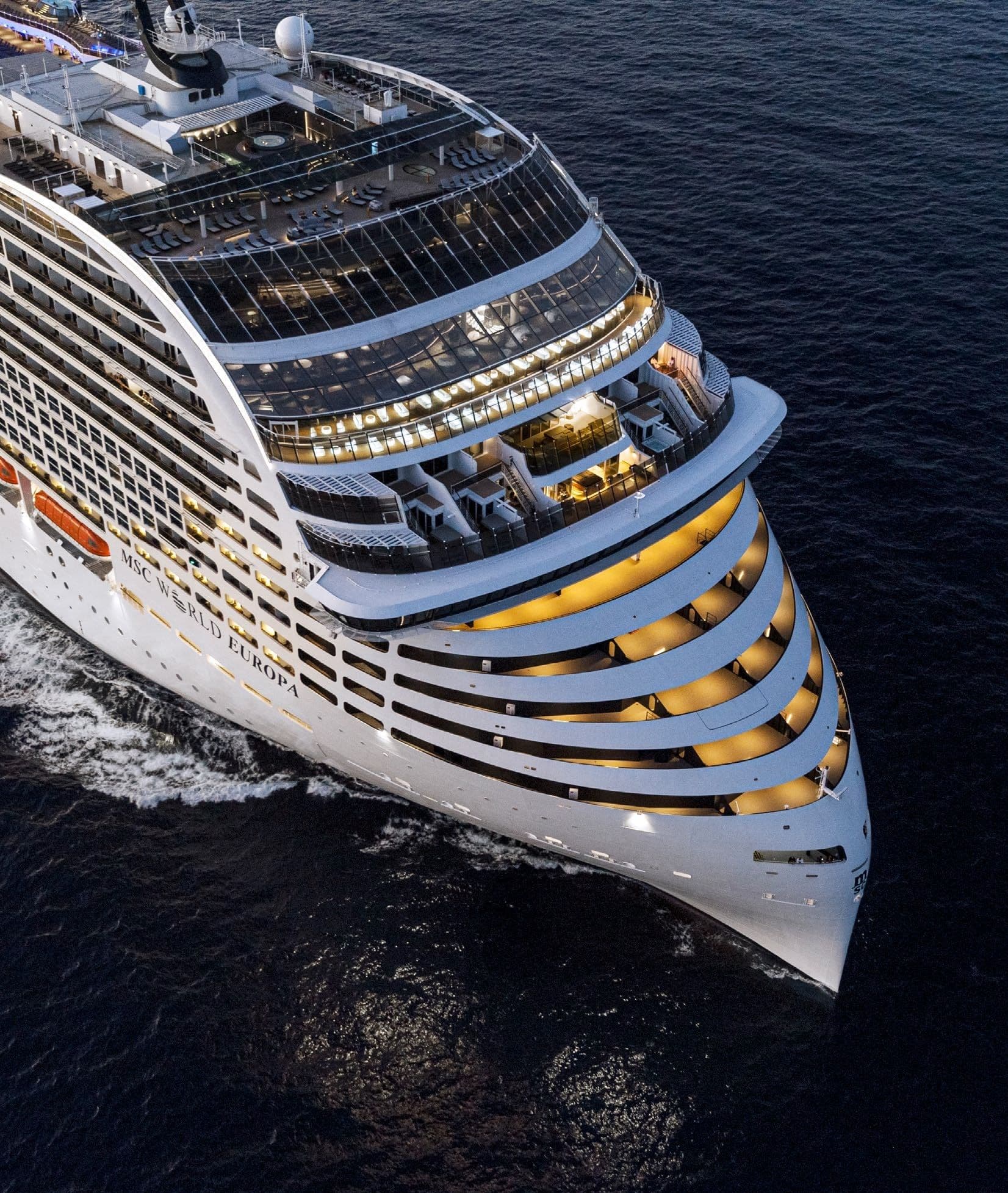 New Cruise ships, Icon of the Seas, MSC world America, MSC Europa