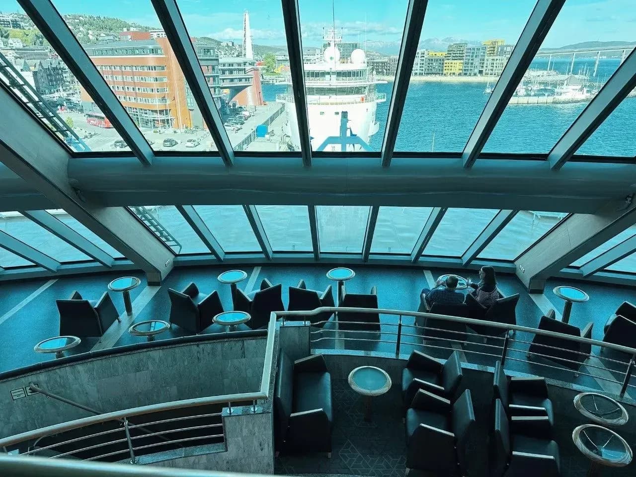 Hurtigruten MS Trollfjord viewing lounge