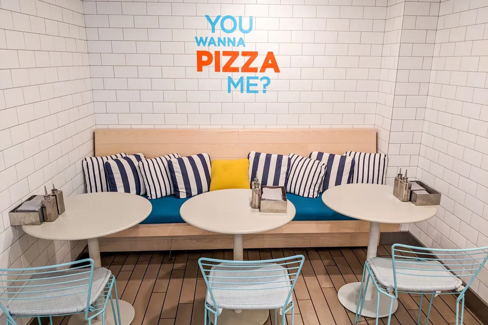 Virgin Voyage Resilient Lady pizza dining restaurant | Briliant Lady | Valiant Lady