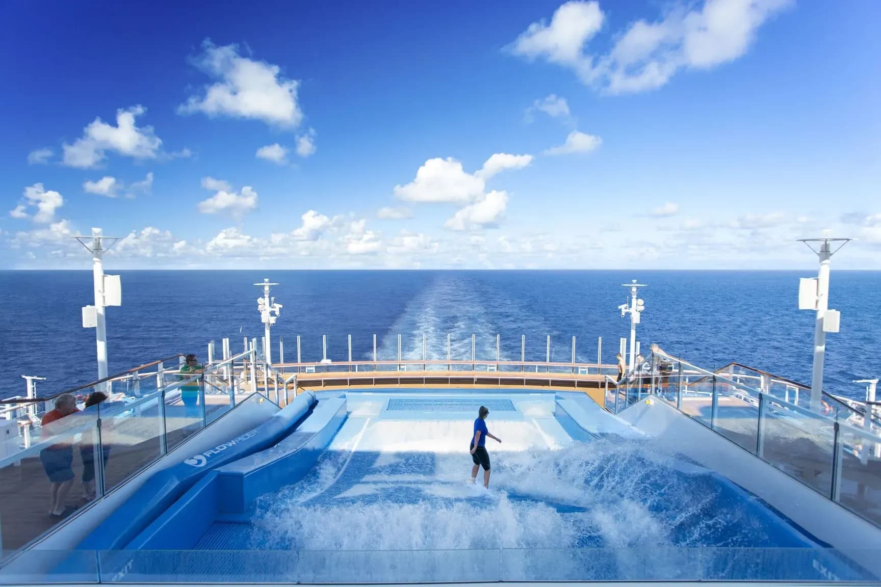 ovation of the seas flow rider surf simulator