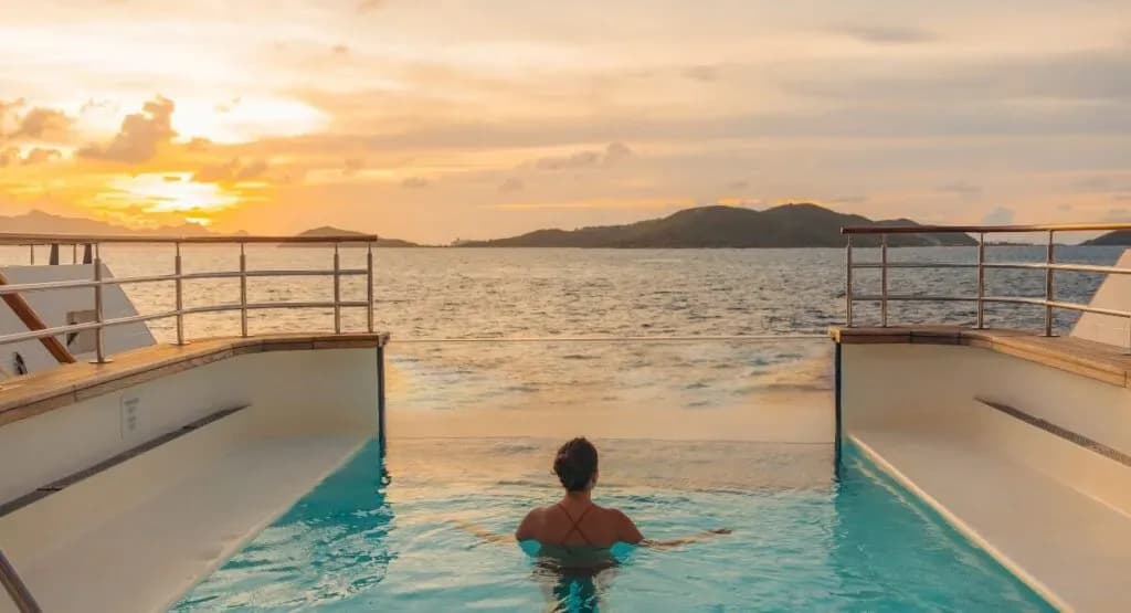 Ponant L'Austral pool deck