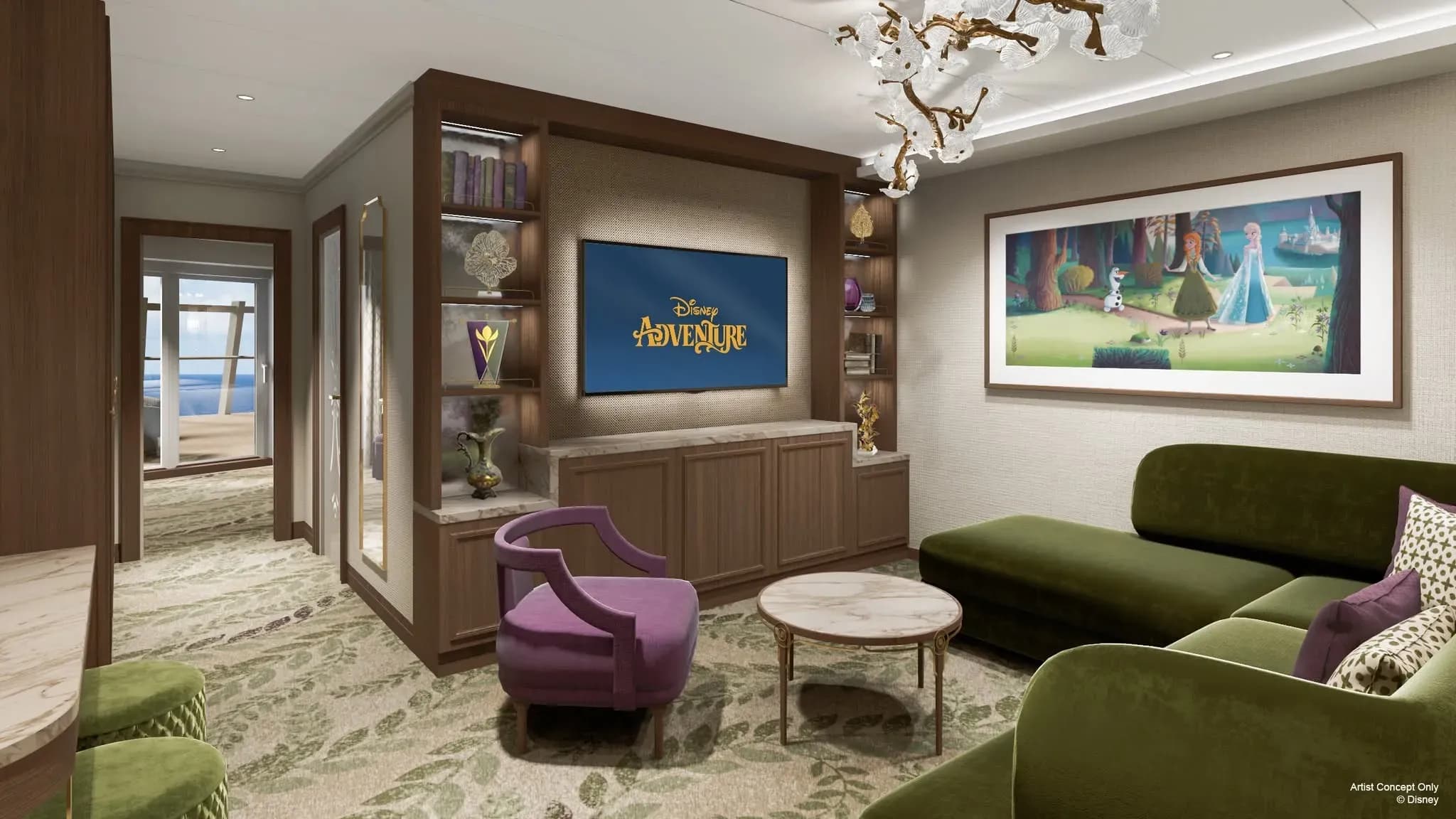 Disney adventure Concierge Suite with Oceanview Verandah