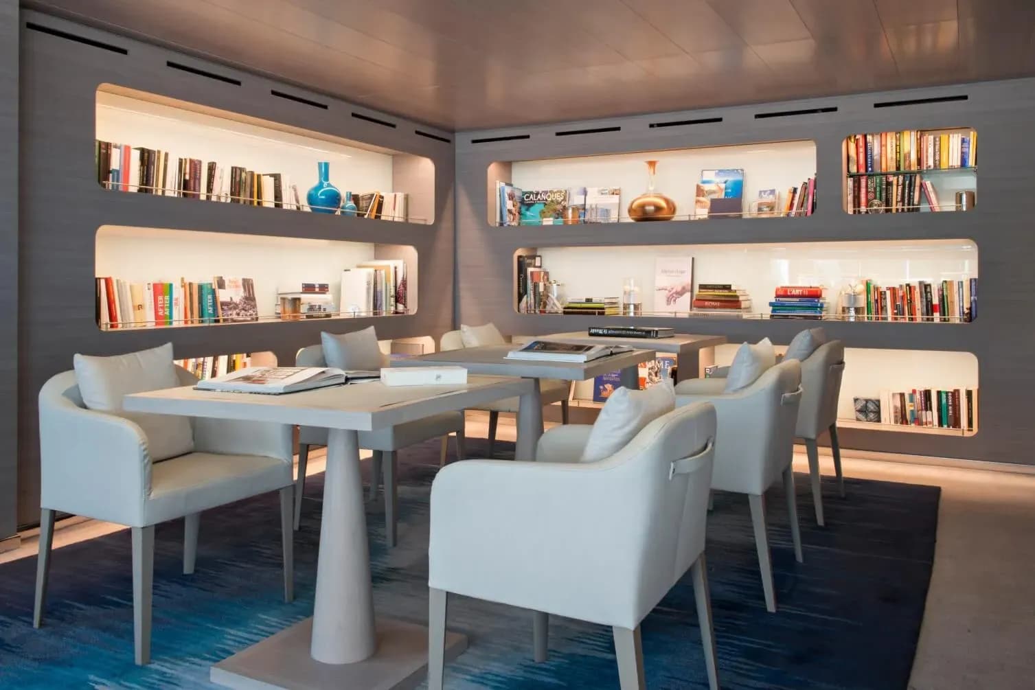 Ponant L'Austral Luxury Yacht library