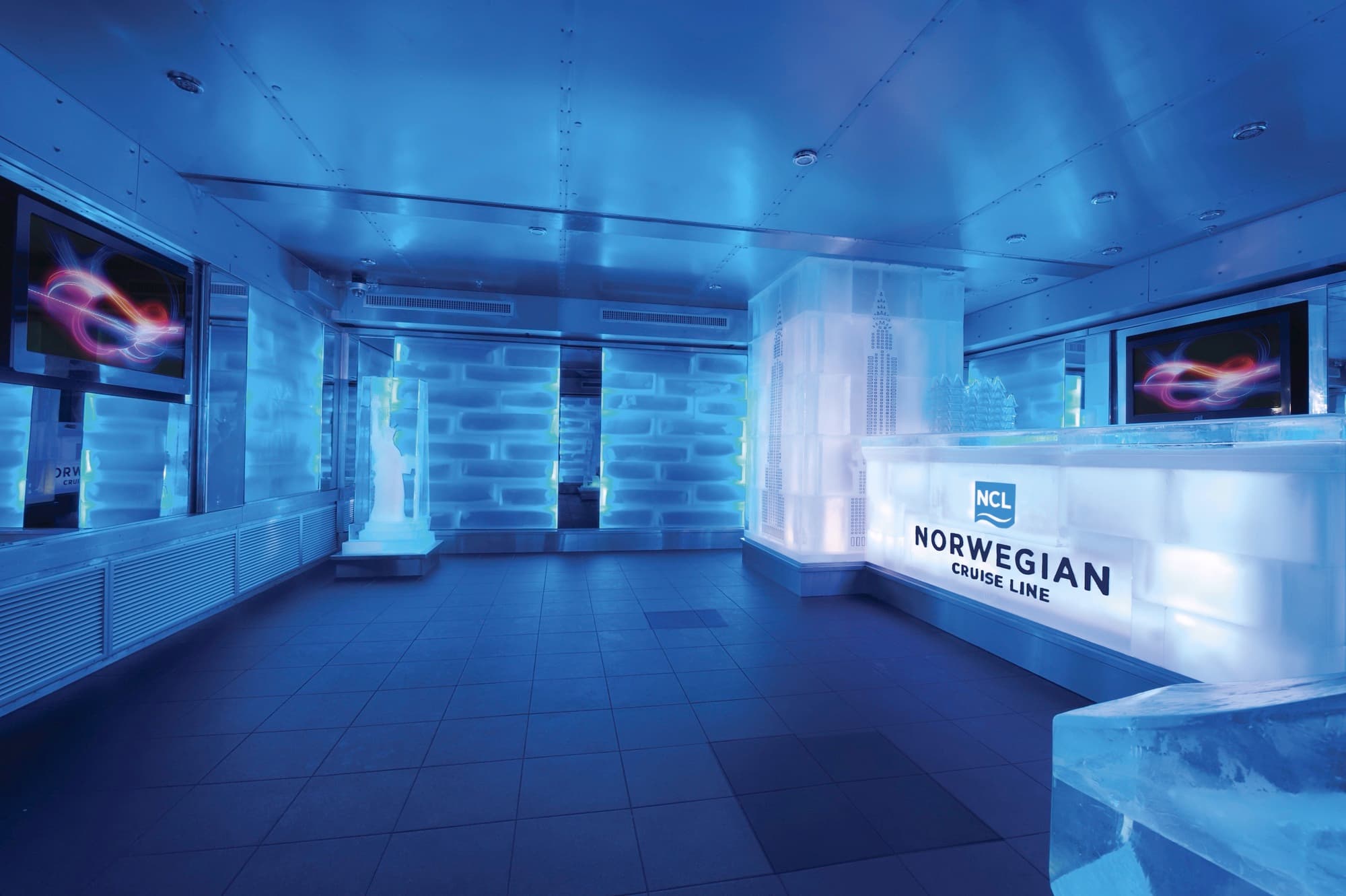 Norwegian Epic Skyy Vodka Ice Bar