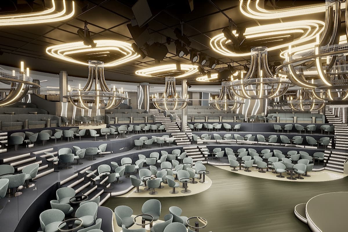 MSC Europa event stage - theater