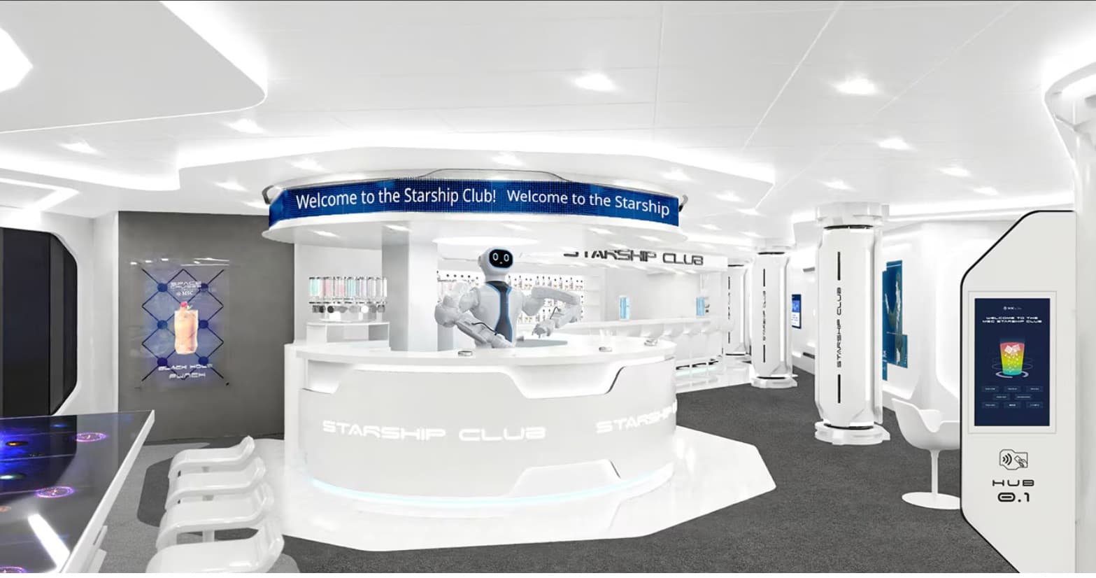 msc starship club robotic bar tender