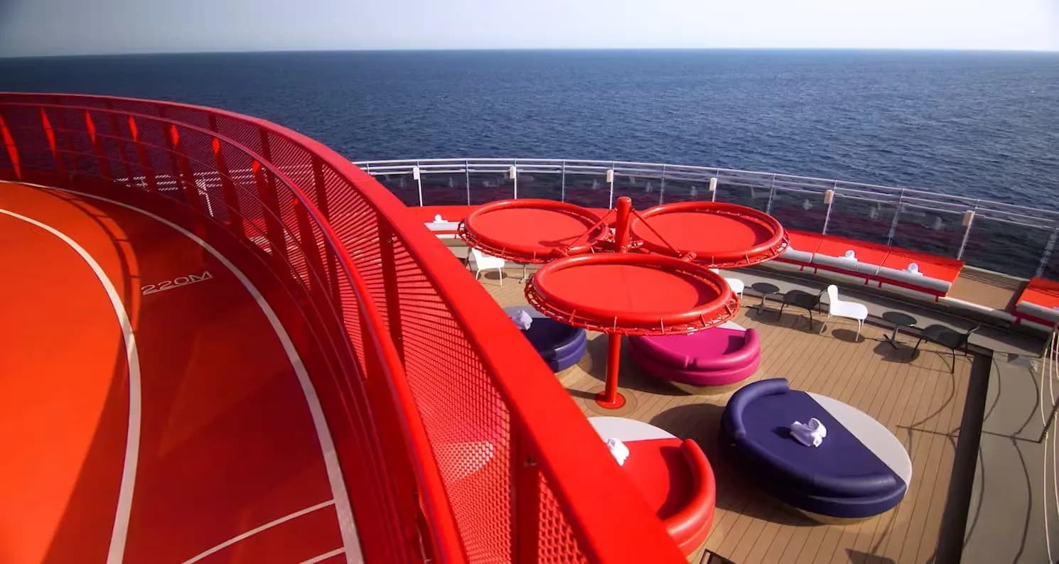 Virgin Voyage Resilient Lady jogging track | Briliant Lady | Valiant Lady