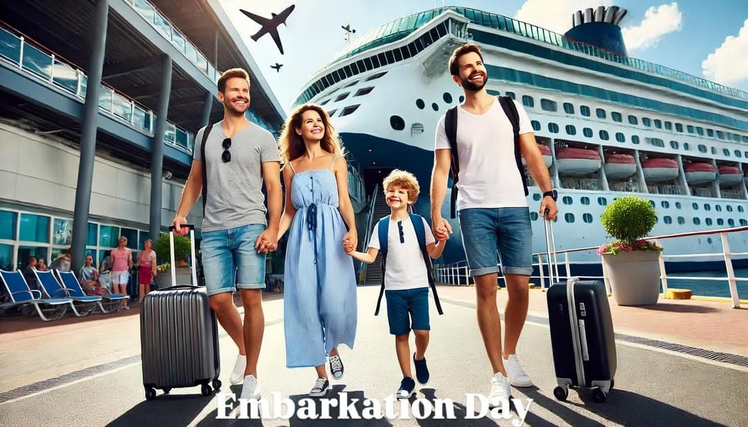 Cruise embarkation - preparing for first cruise blog