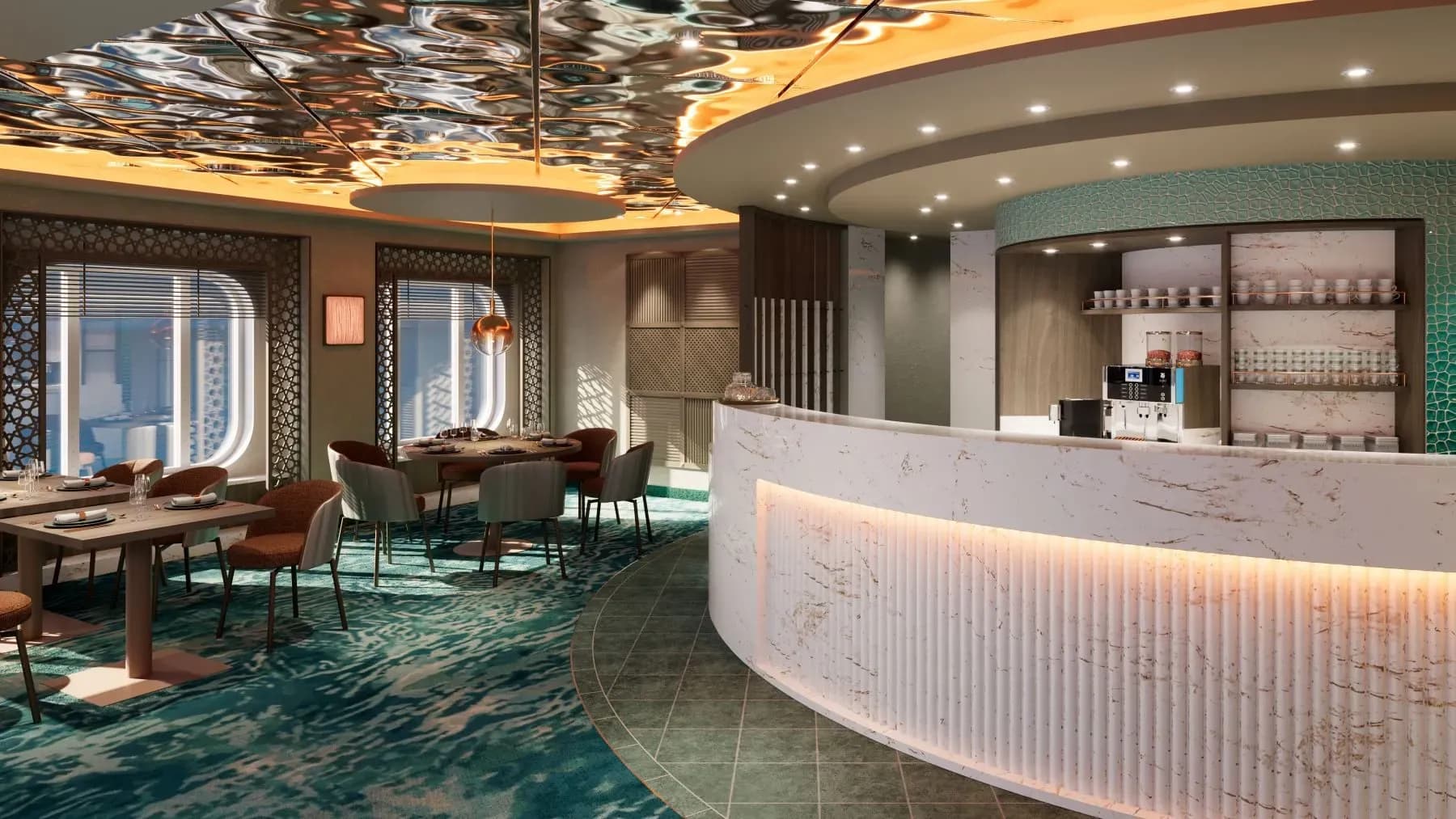 Aroya Cruises restaurants and dining