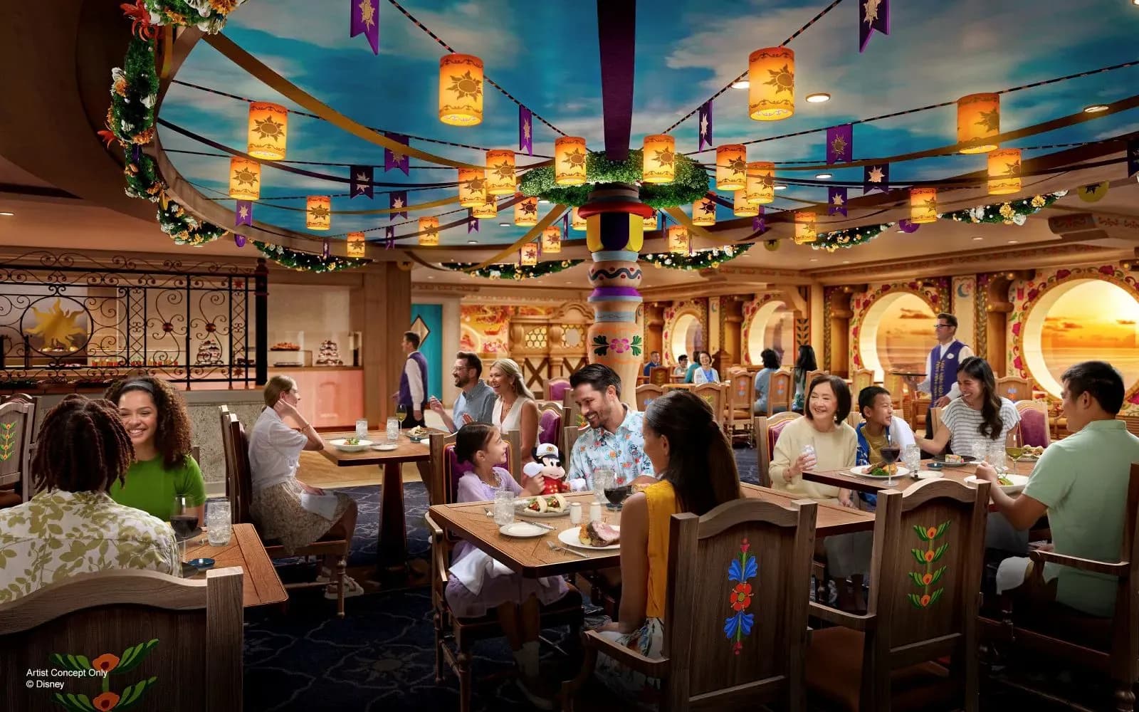 Disney Adventure cruise theme Restaurant