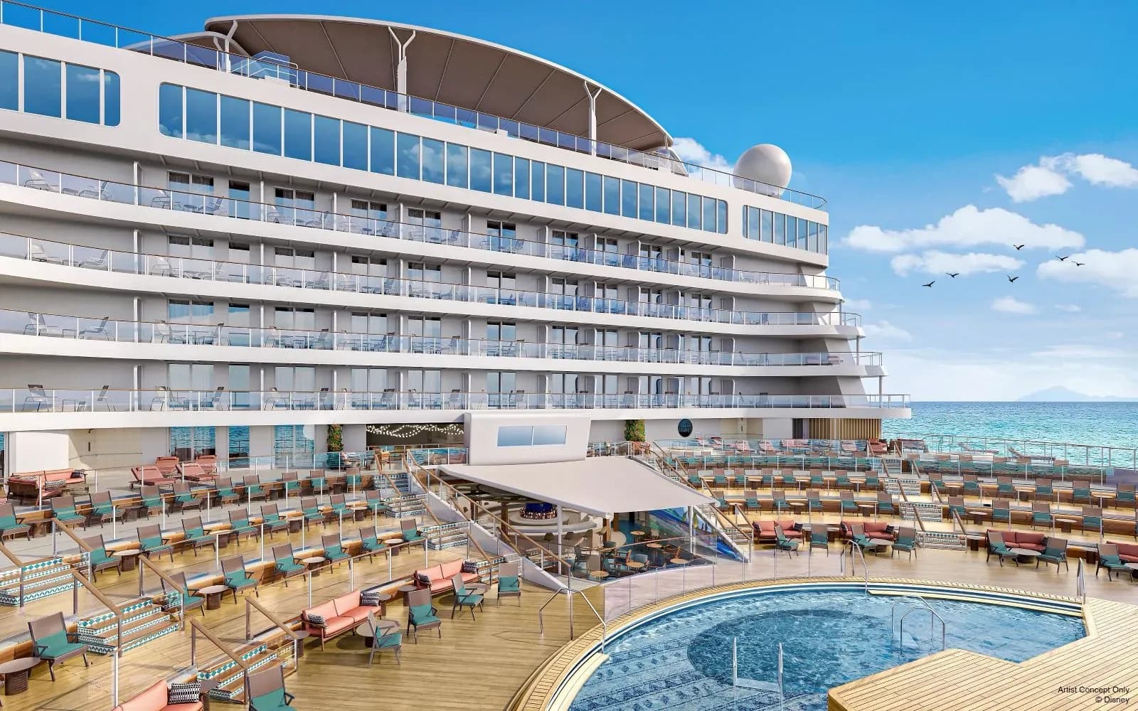 Disney Adventure Cruise - Pool deck