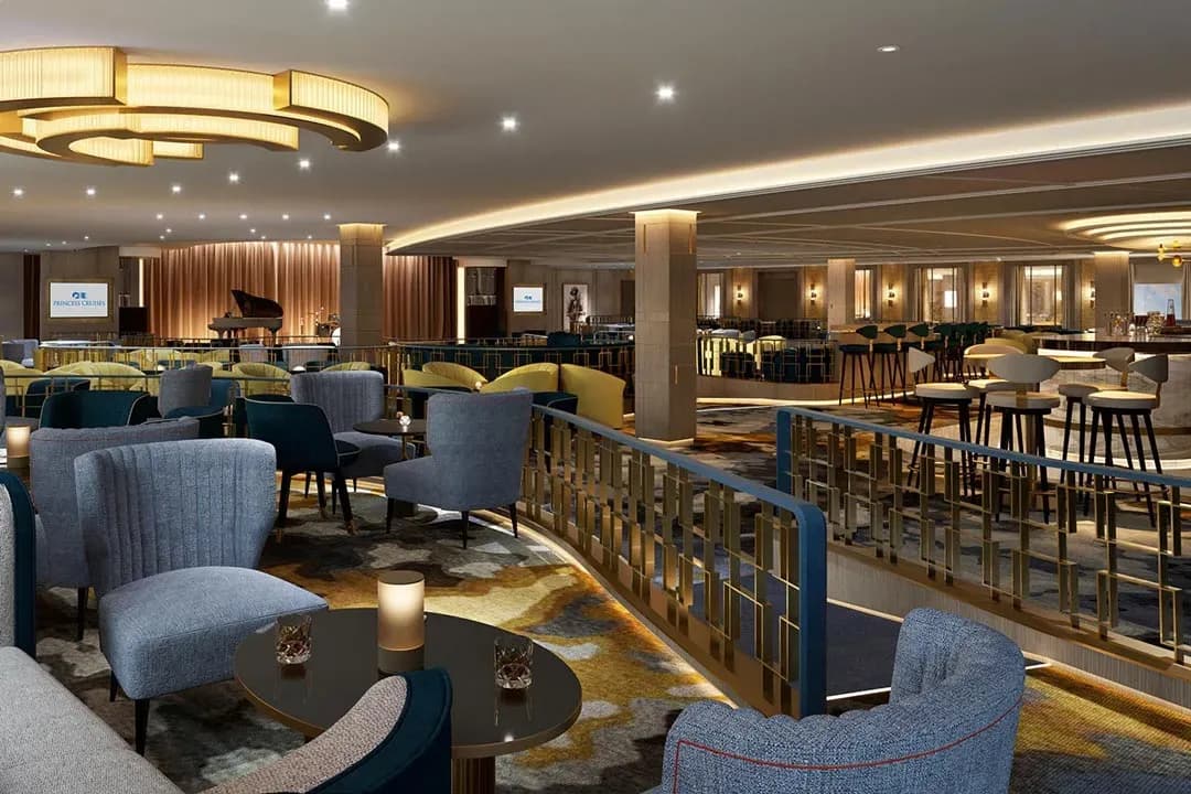 enchanted priccess cruise ship lounge