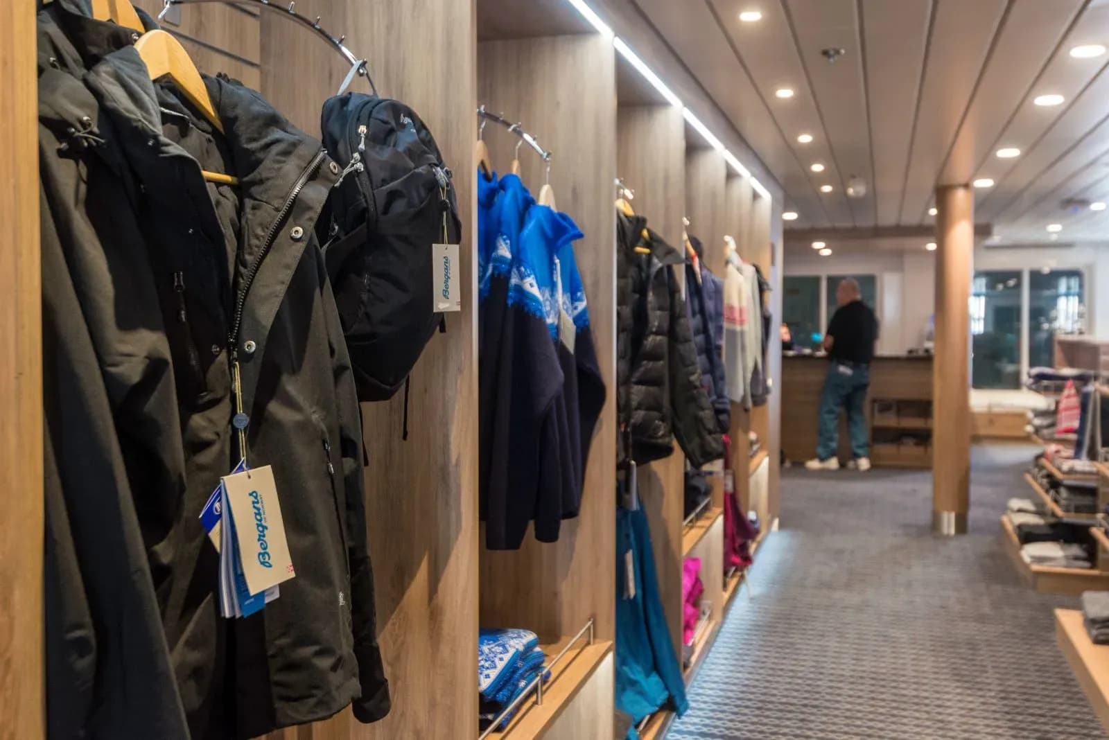 Hurtigruten MS Trollfjord cruise ship shop