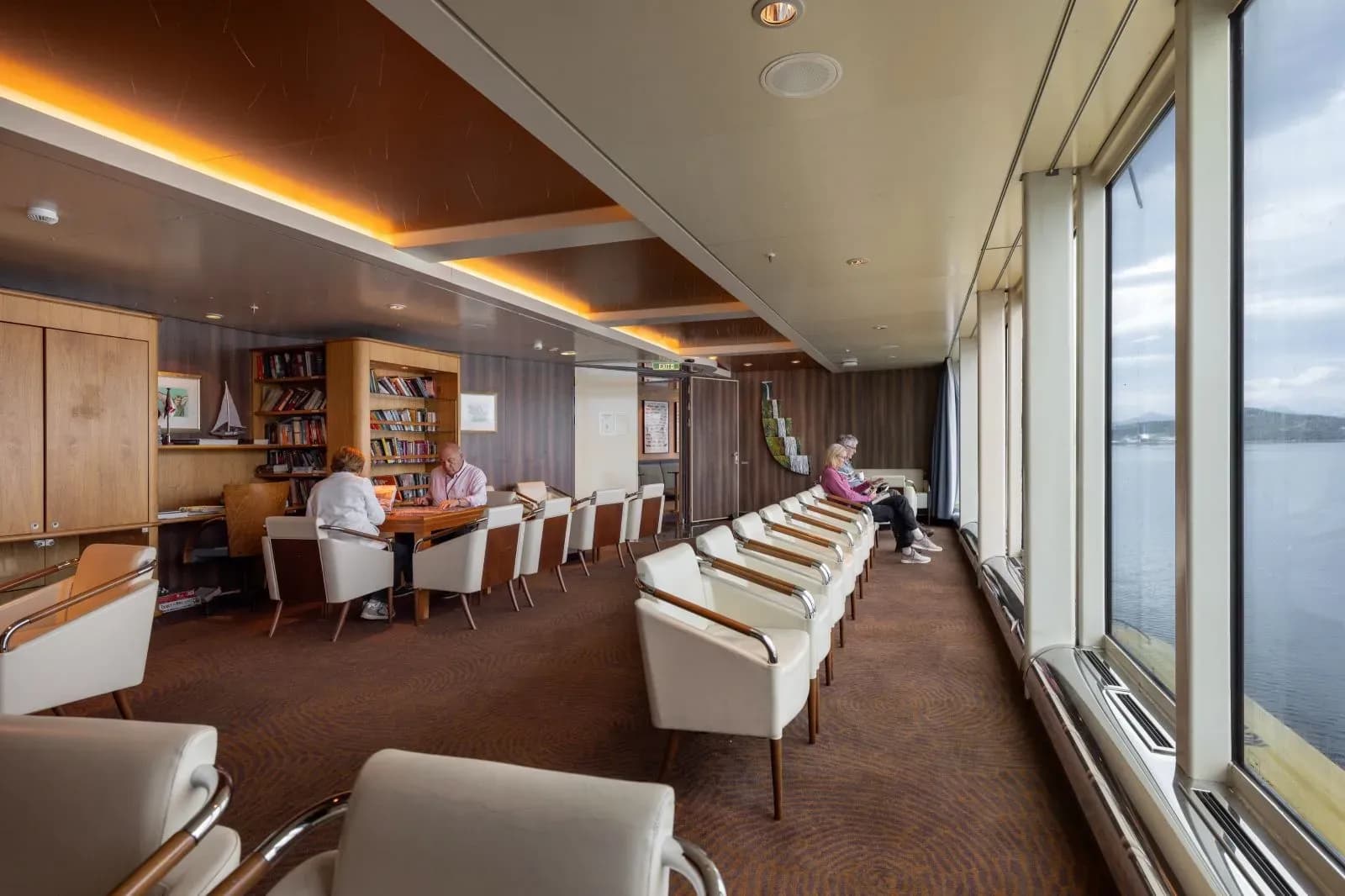 Hurtigruten MS Trollfjord cruise ship lounge