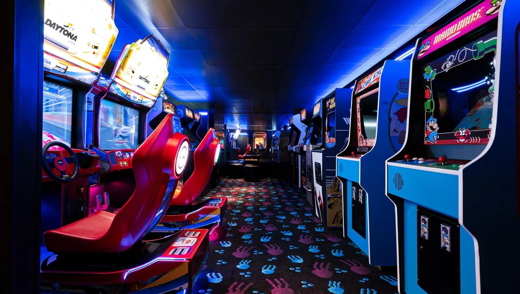 Virgin Voyage Arcade Room - Virgin Cruise Entertainment