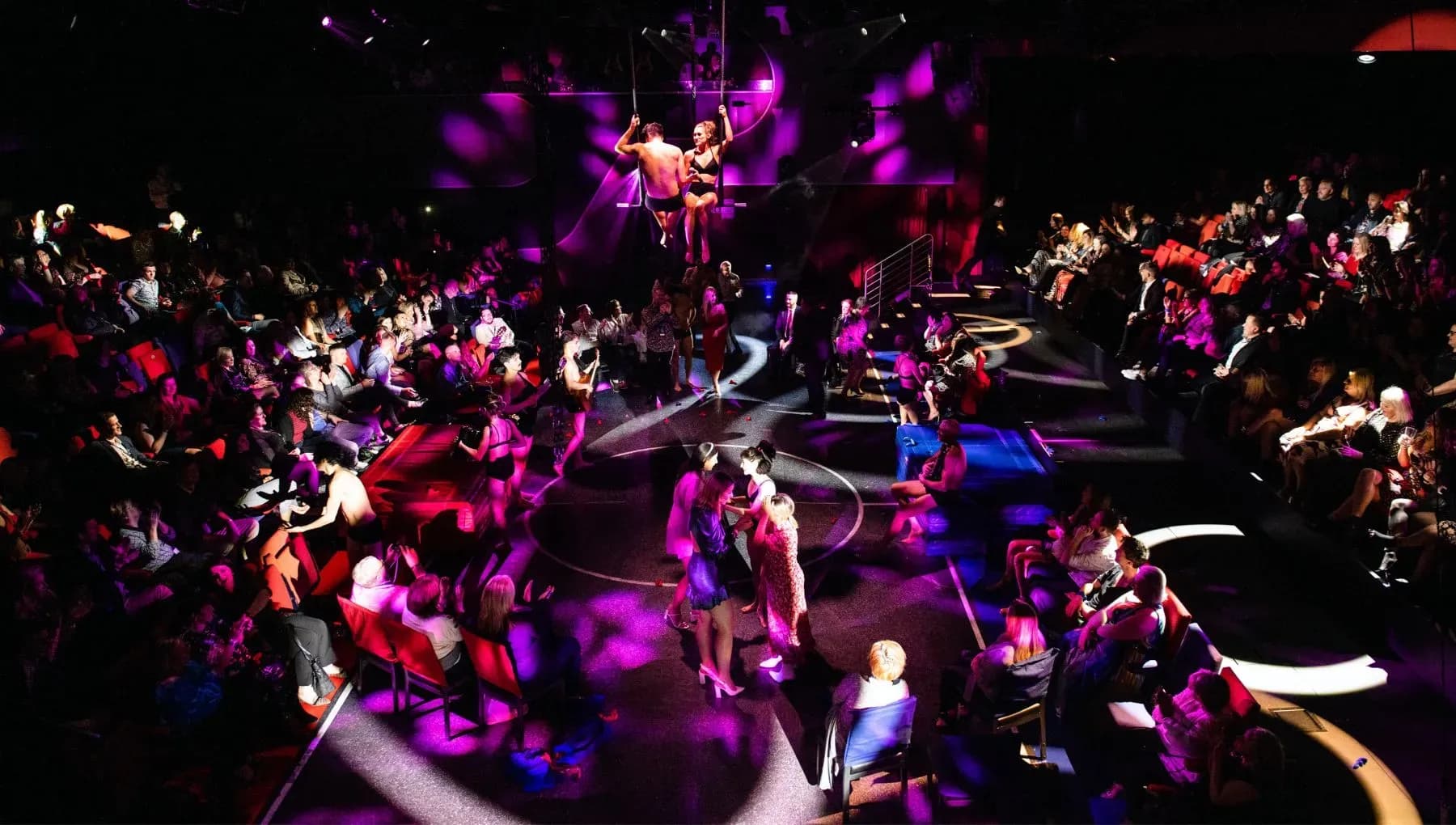 Virgin Voyage Red Room Duel Reality - Virgin Cruise Entertainment