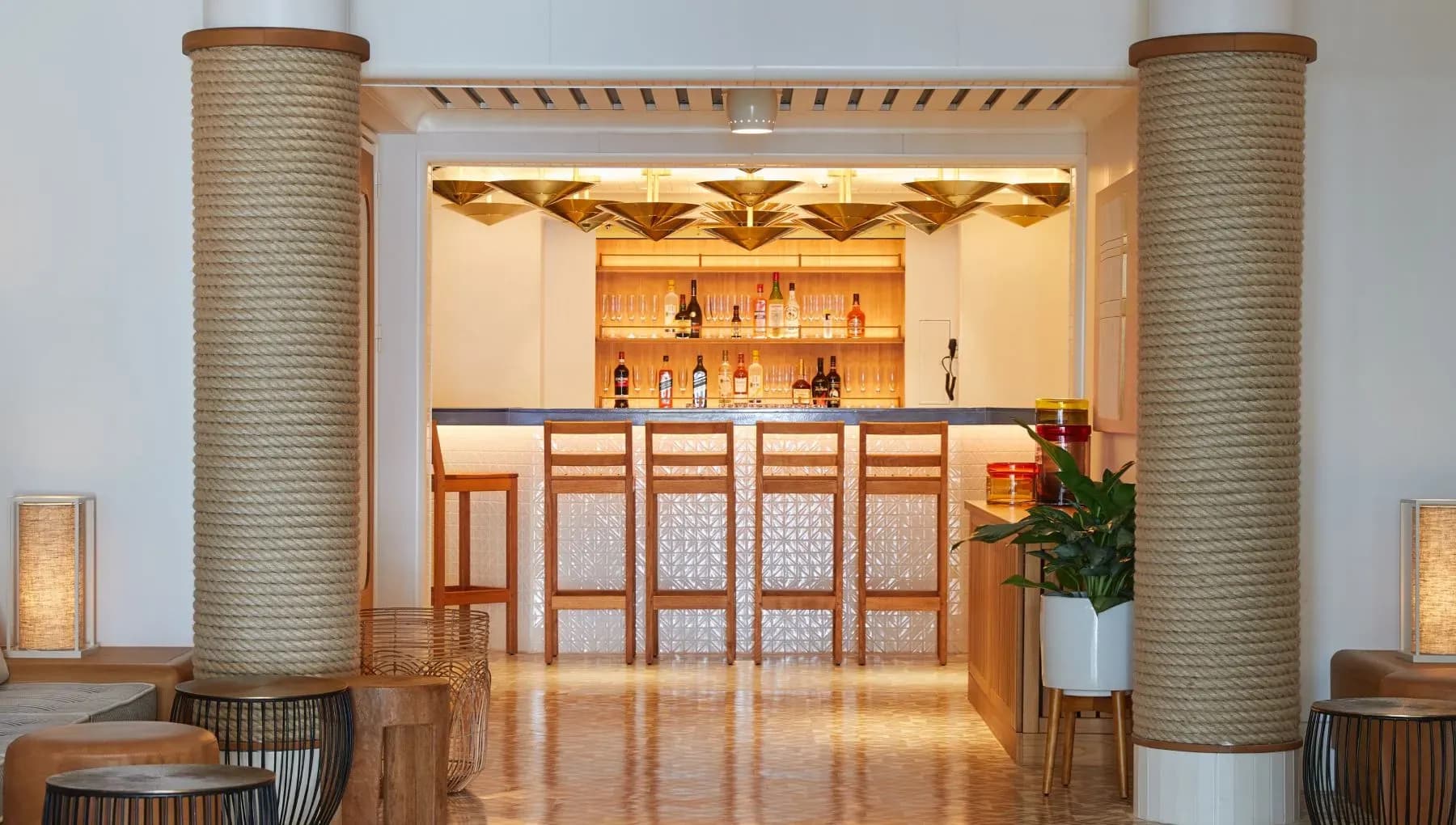 Virgin Voyage Dock House bar