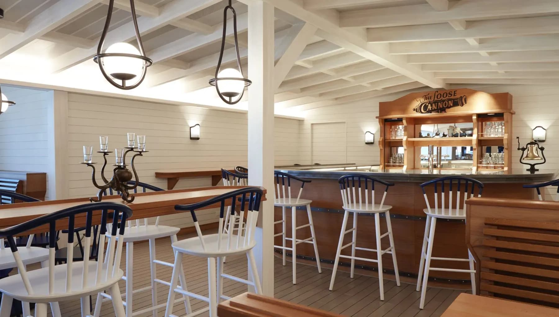 Virgin Voyage loose cannon bar