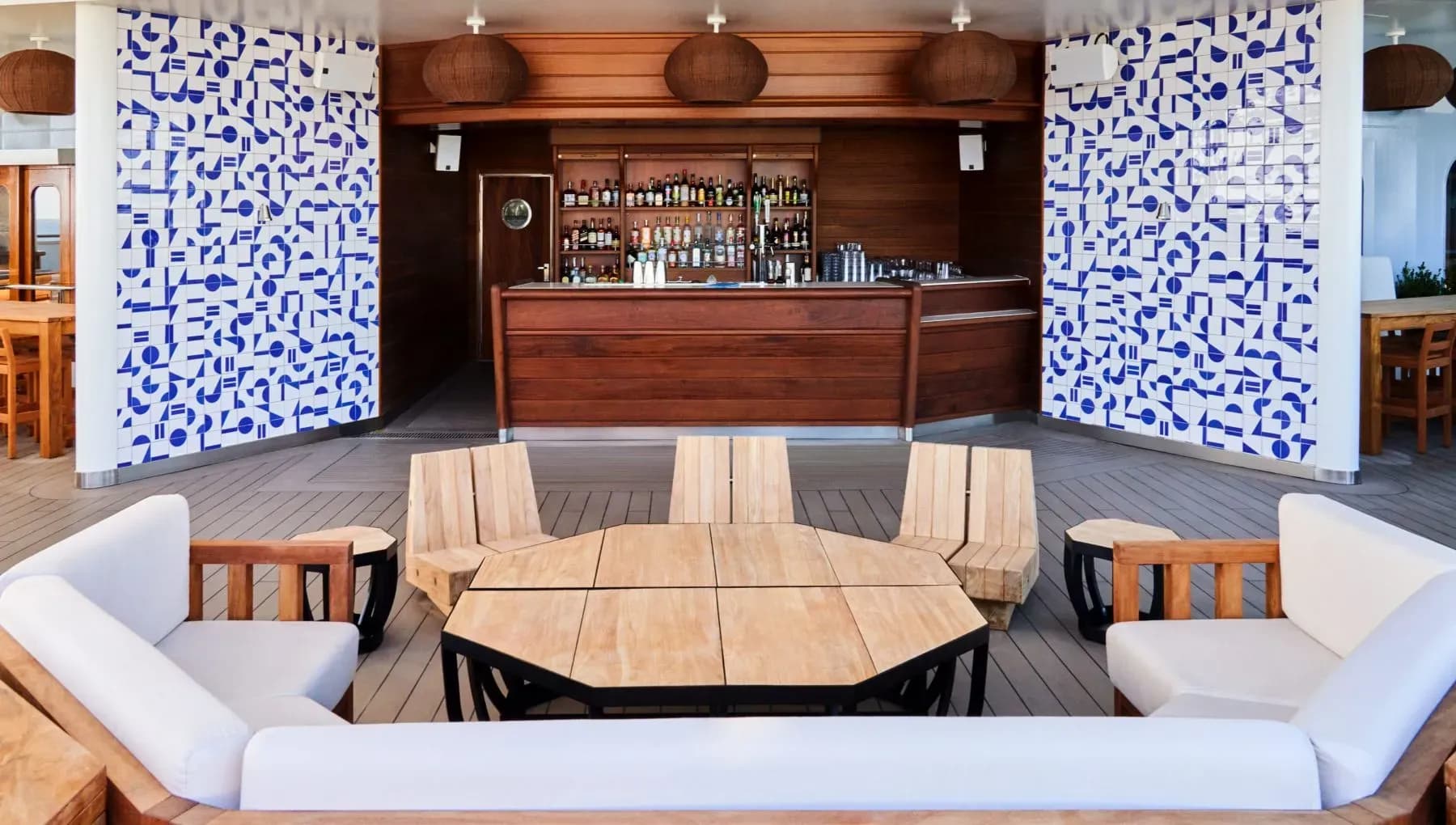 Virgin Voyage Dock house bar