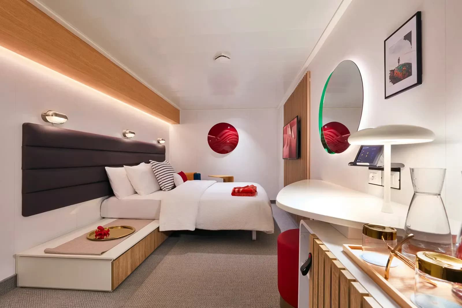 Virgin Voyage Inside cabin - Resilient Lady, Briliant Lady, Valiant lady