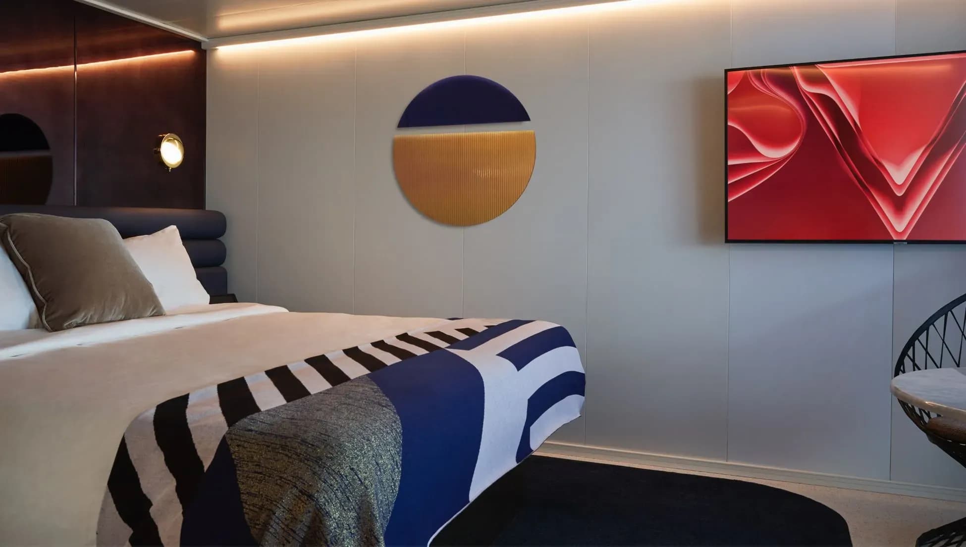 virgin voyage resilient lady sweet aft suite - valiant lady, briliant lady