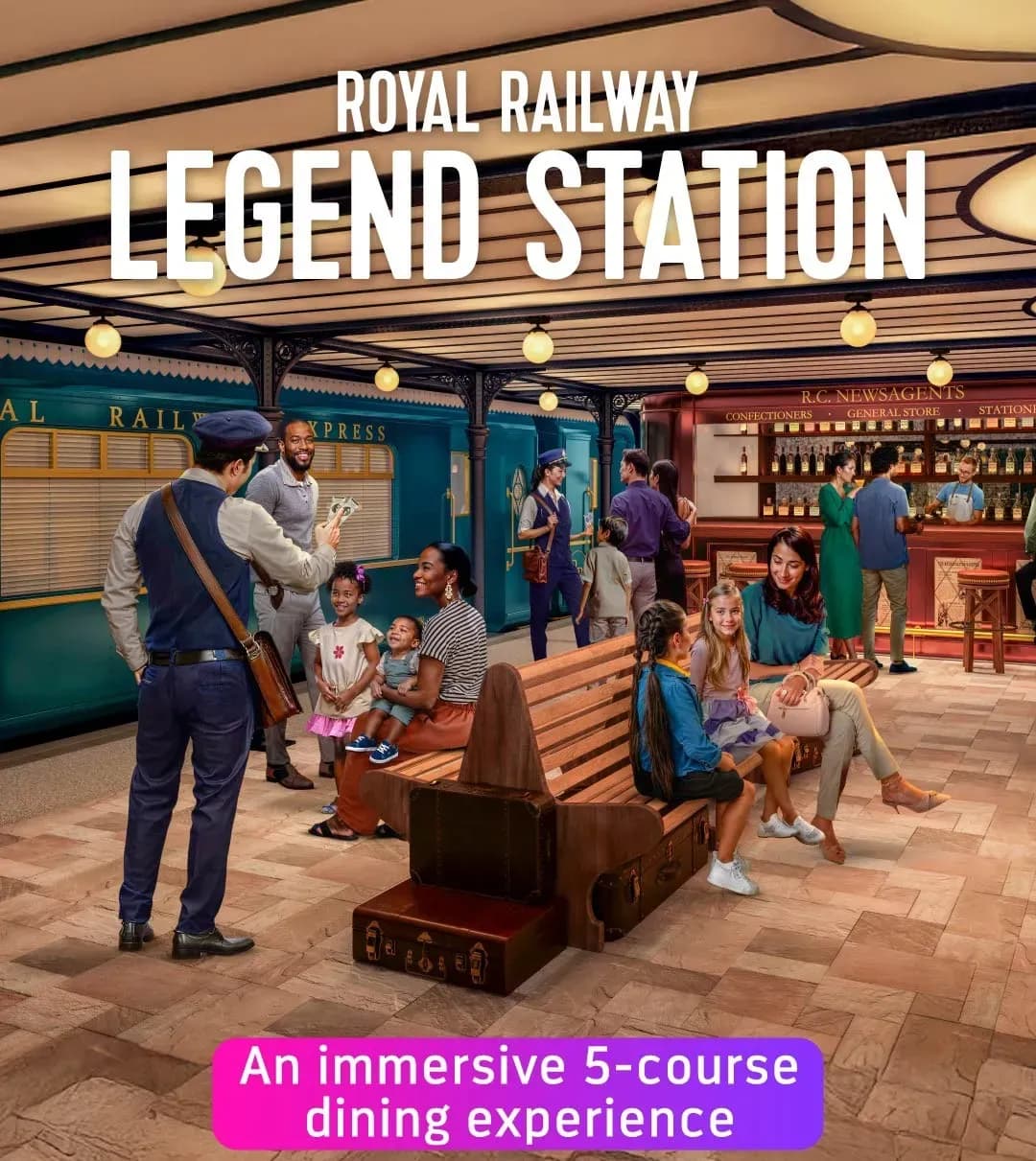 Legend of the seas Railway station - Immersive dining experience