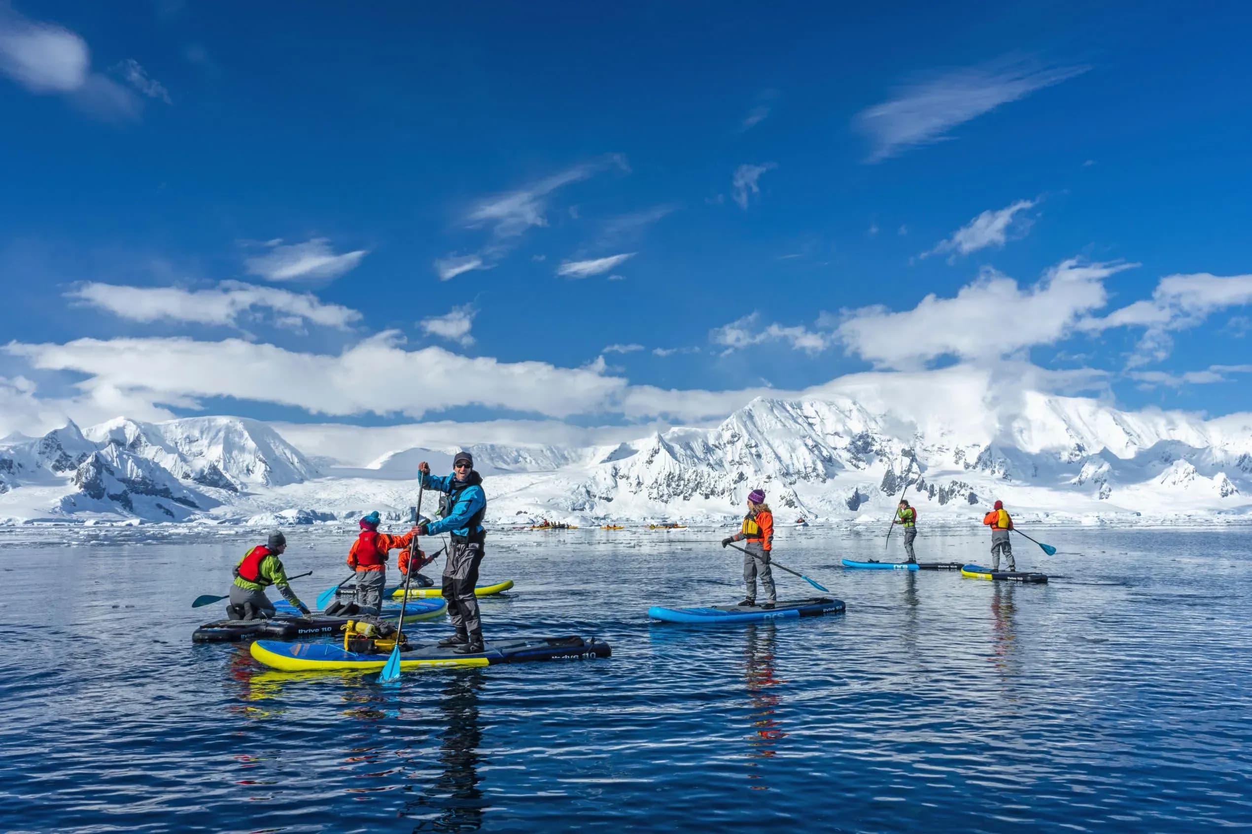 Scenic luxury cruises & Tours Antarctica excursion - stand up paddle