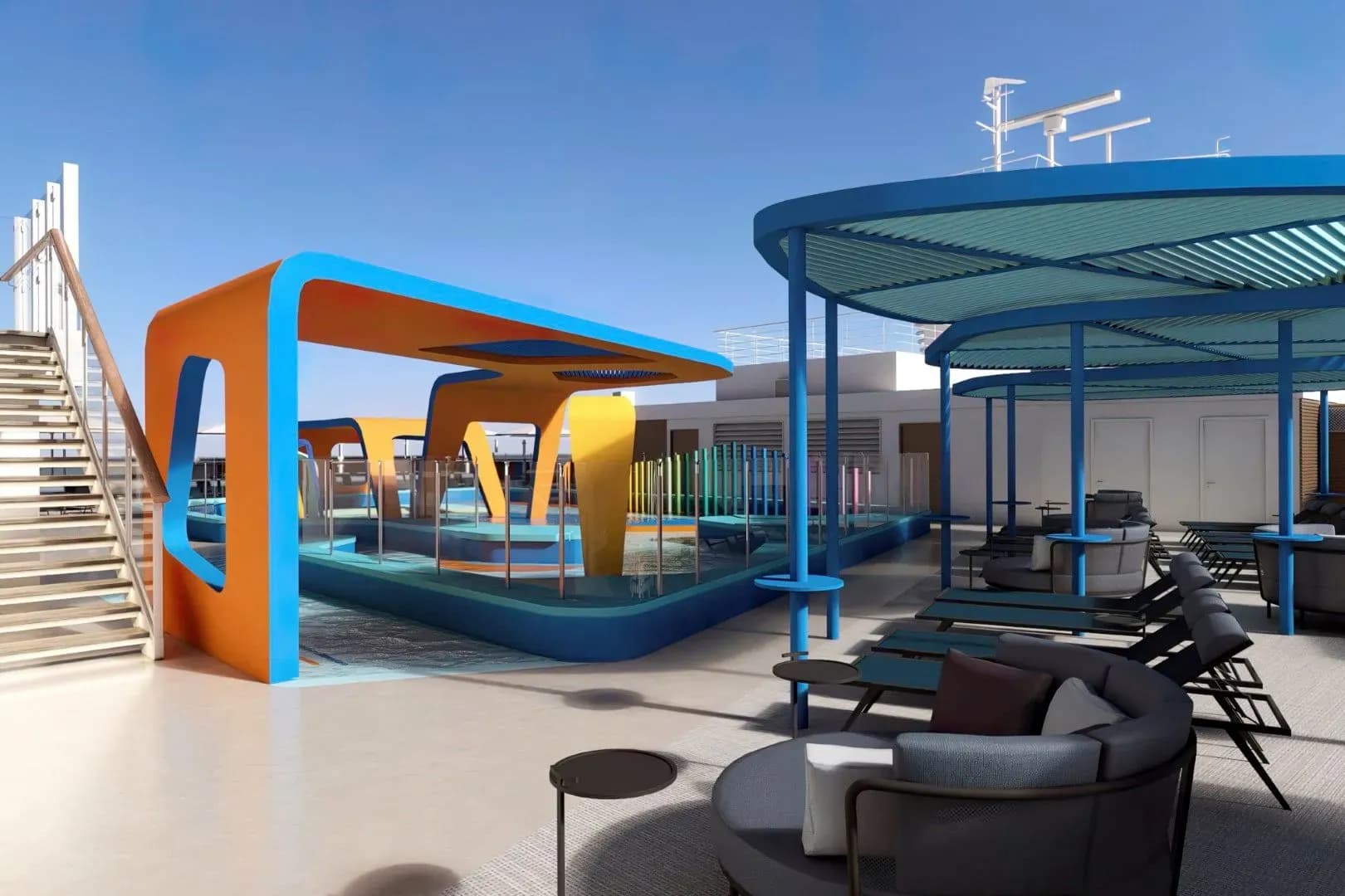 Norwegian Viva Pool Deck and Facilities
