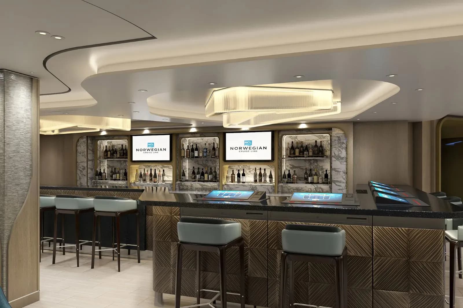 Norwegian Prima penrose bar - NCL Viva