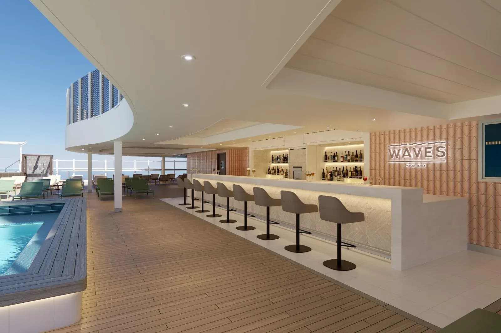 Norwegian Viva waves Pool bar - NCL Prima