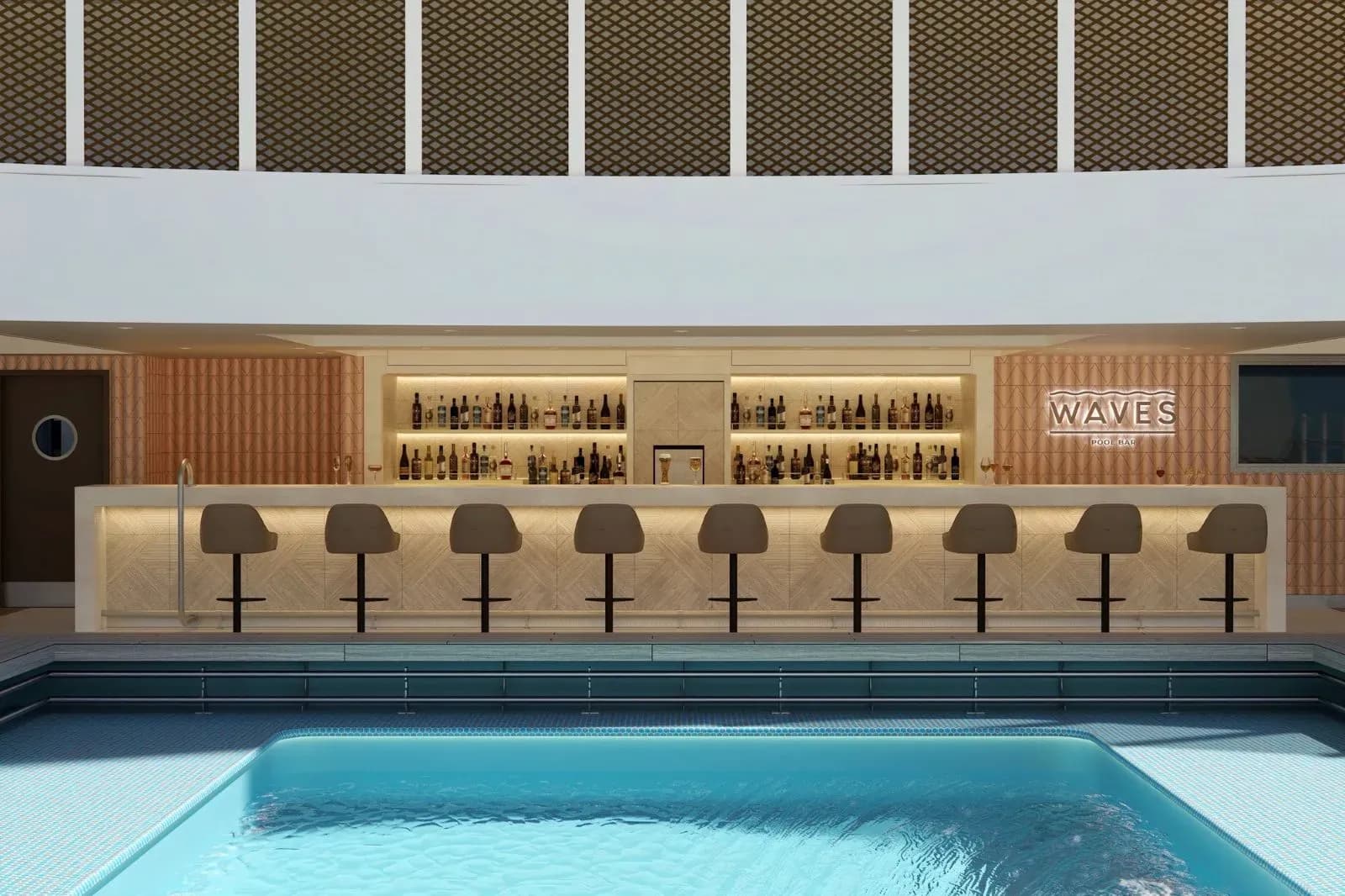 Norwegian Viva waves Pool bar - NCL Prima