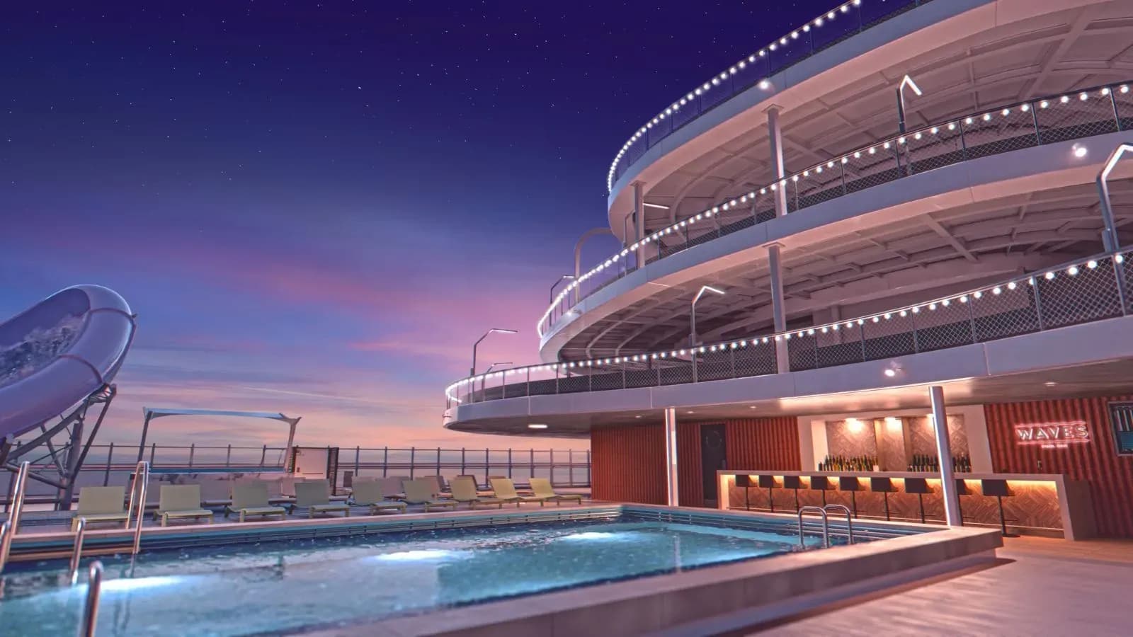 Norwegian Viva Pool Deck and Facilities - NCL Prima